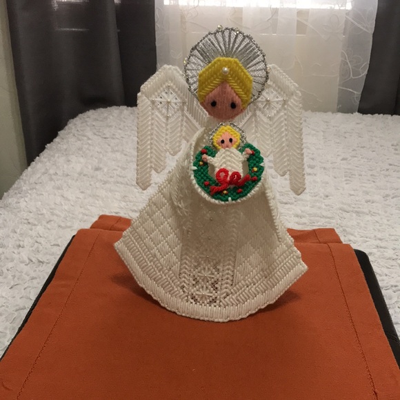 Christmas Treetop Crochet Angel Handmade - Picture 7 of 7